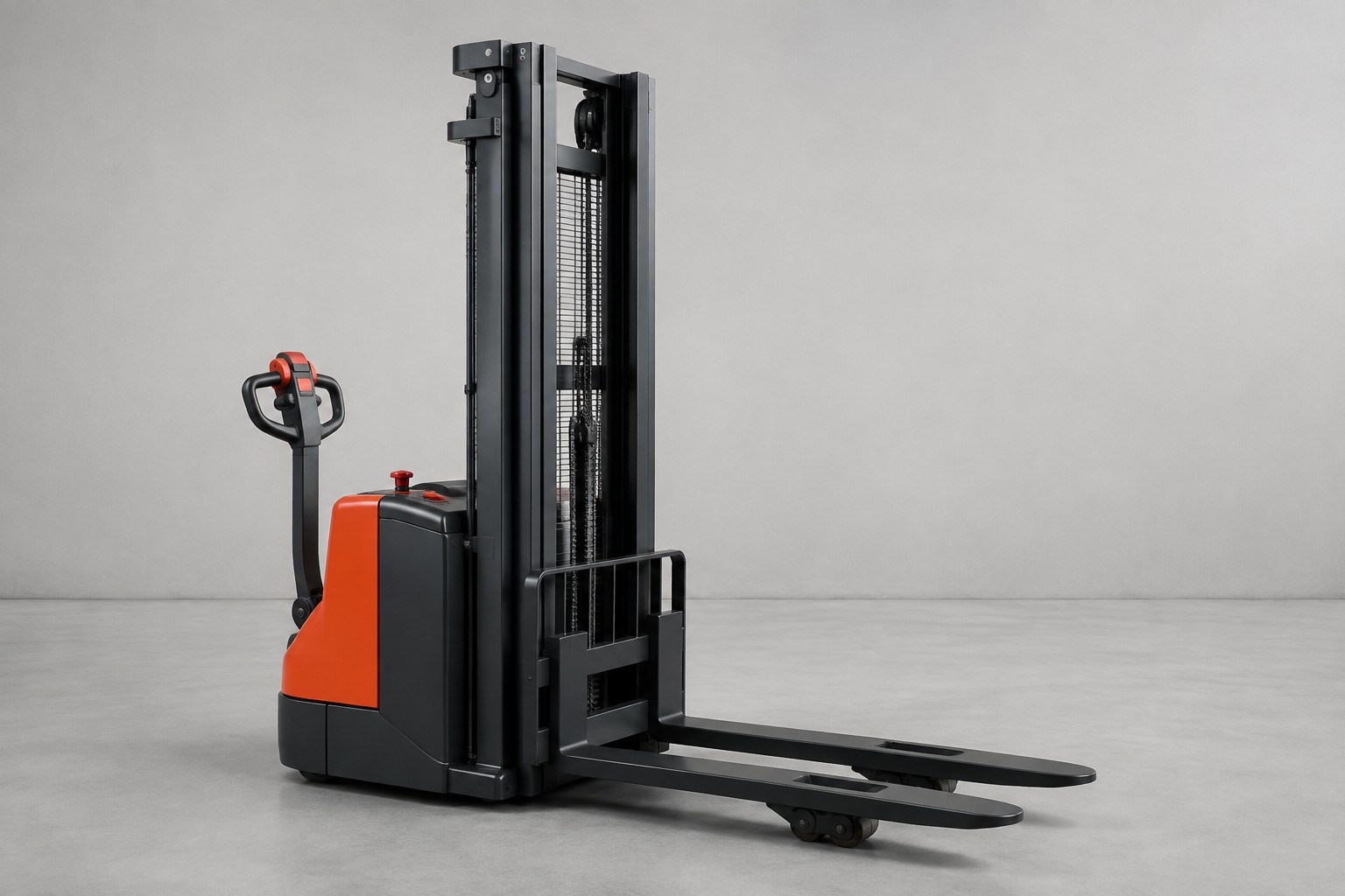 A5 pedestrian pallet stacker used for pallet stacking training