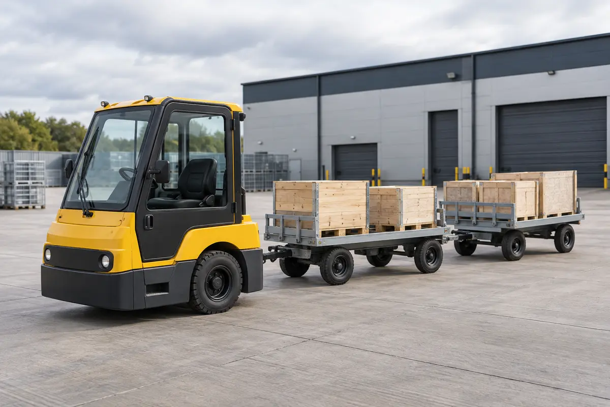 H1 rider tow tractor and trailer training equipment