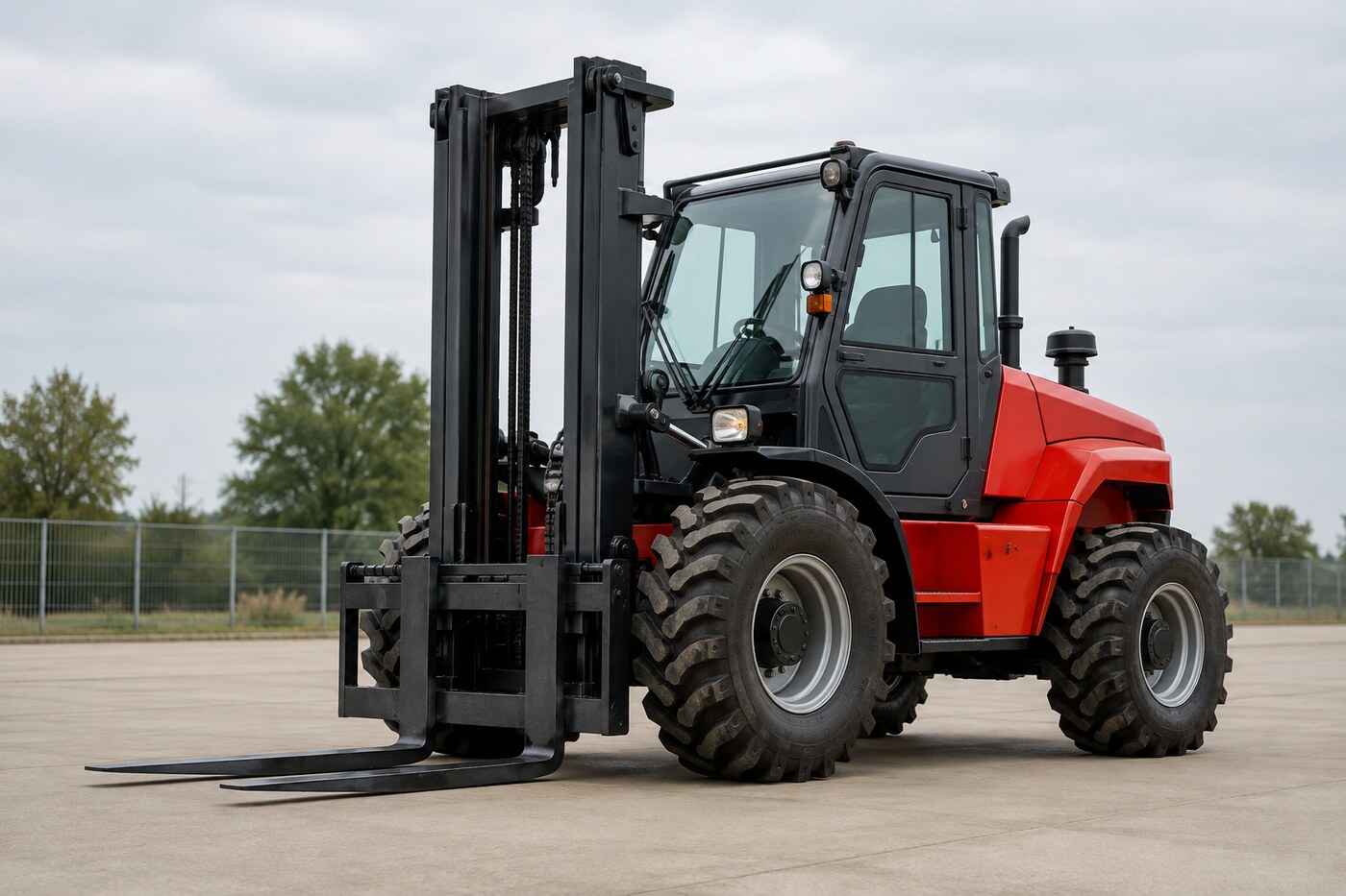 J1 rough-terrain masted forklift training for Herefordshire workplaces