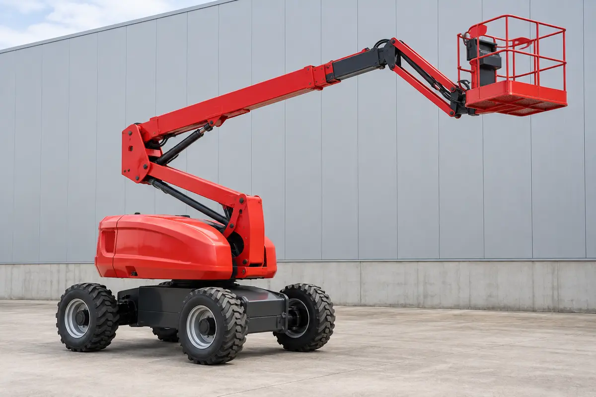 3B Cherry Picker operator training on a boom-type access platform